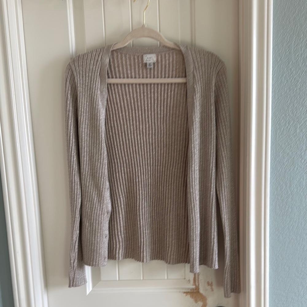 Women's Beige Cardigan Sweater